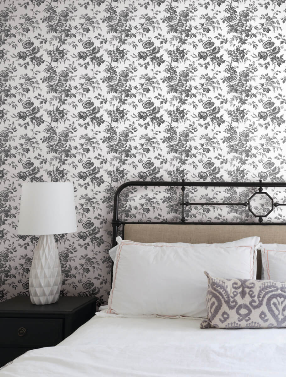 Anemone Toile Wallpaper
