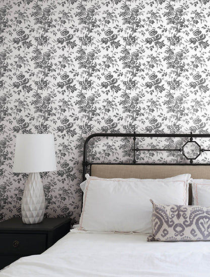 Anemone Toile Wallpaper