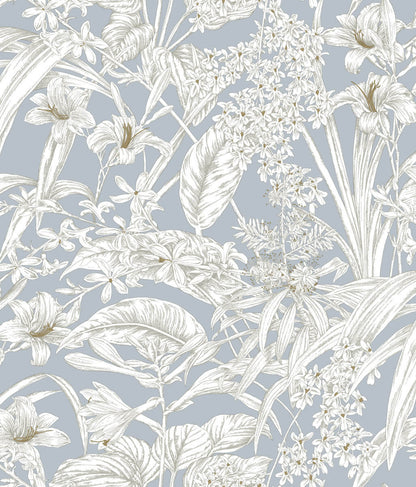 Orchid Conservatory Toile Wallpaper