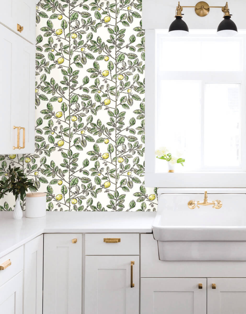 Limoncello Toile Wallpaper