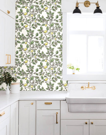 Limoncello Toile Wallpaper