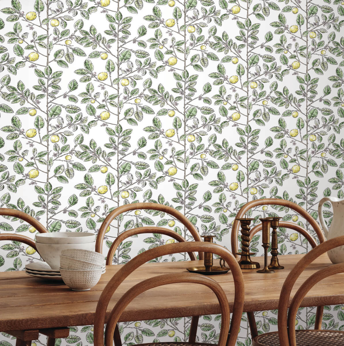 Limoncello Toile Wallpaper