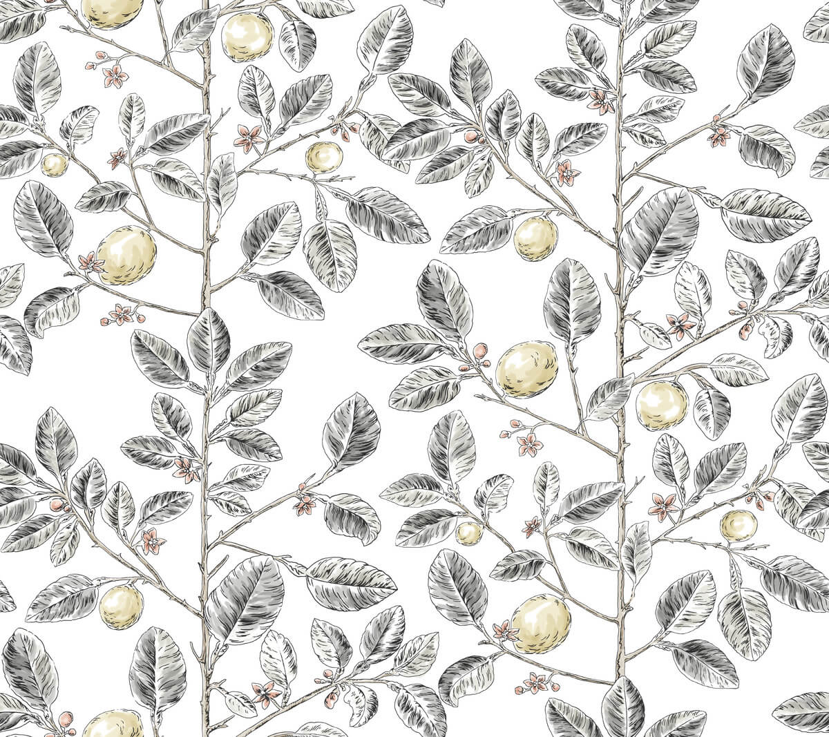 Limoncello Toile Wallpaper