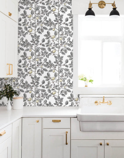 Limoncello Toile Wallpaper