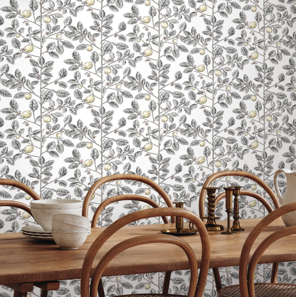Limoncello Toile Wallpaper