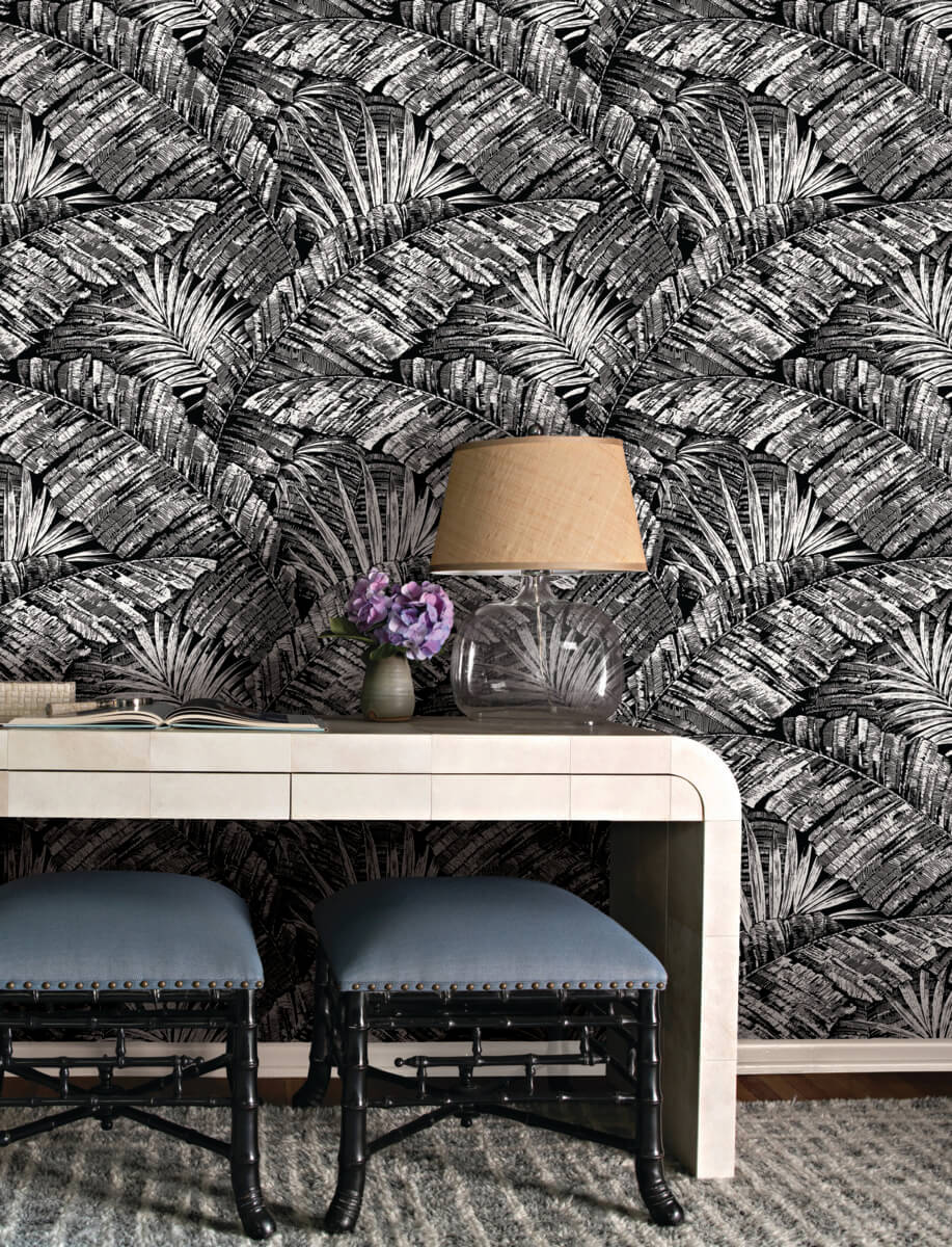 Palm Cove Toile Wallpaper