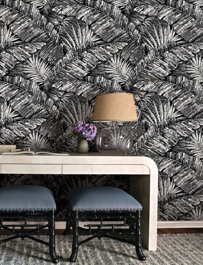 Palm Cove Toile Wallpaper