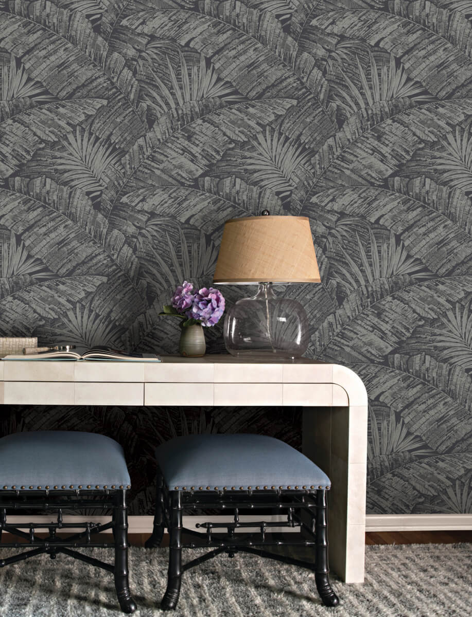 Palm Cove Toile Wallpaper