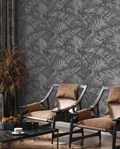 Palm Cove Toile Wallpaper