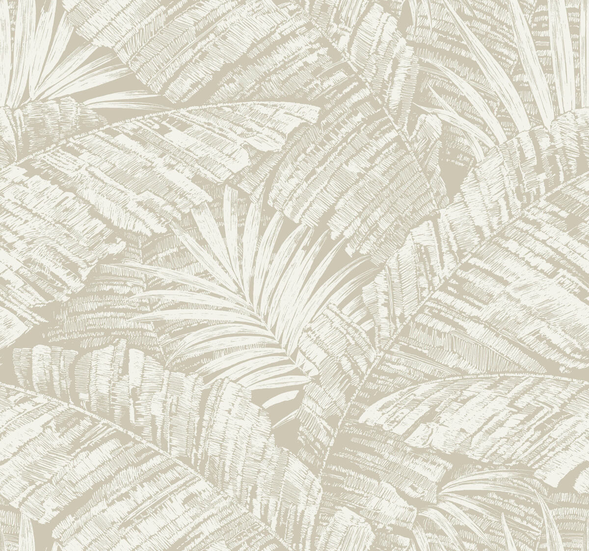 Palm Cove Toile Wallpaper