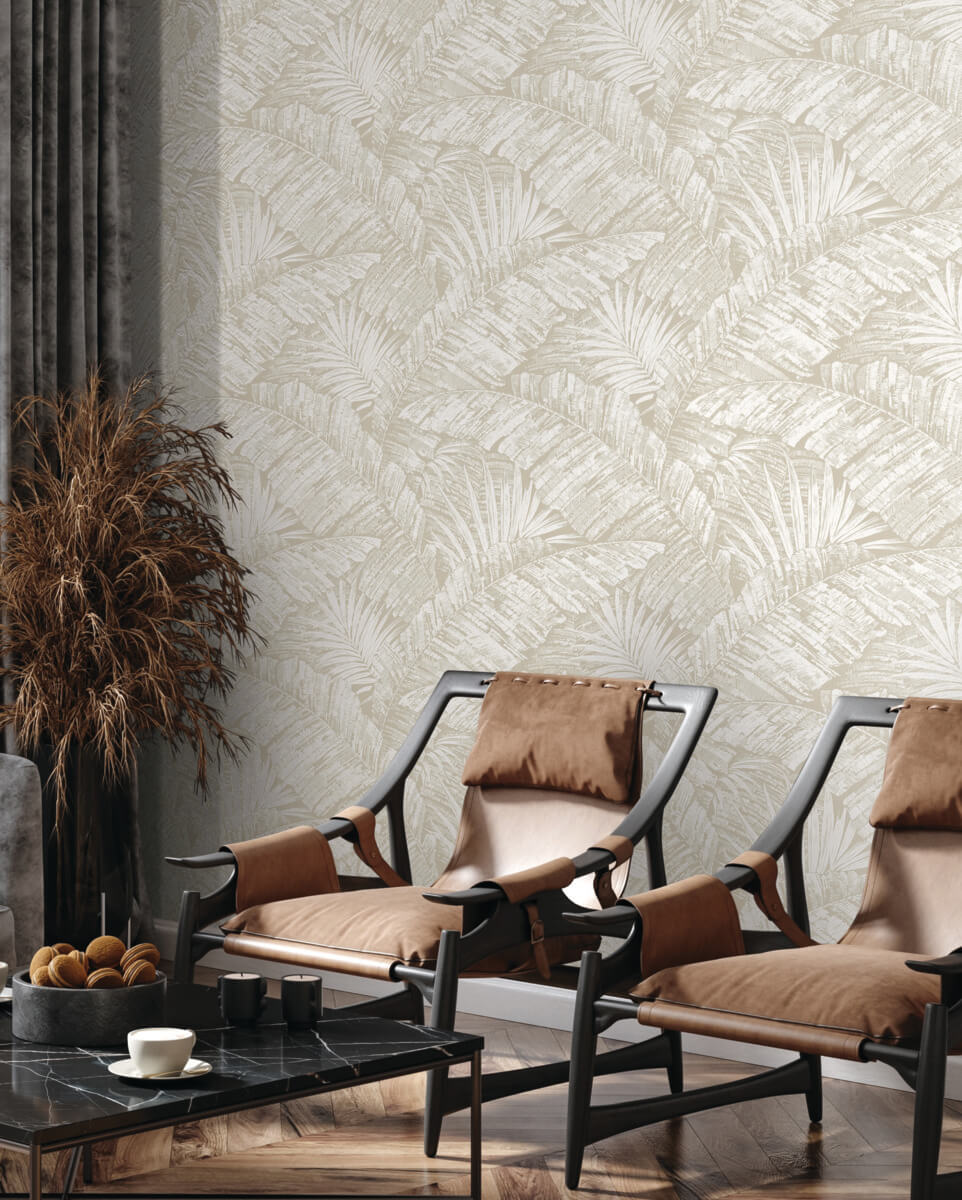 Palm Cove Toile Wallpaper