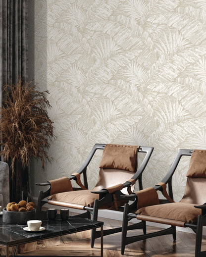 Palm Cove Toile Wallpaper