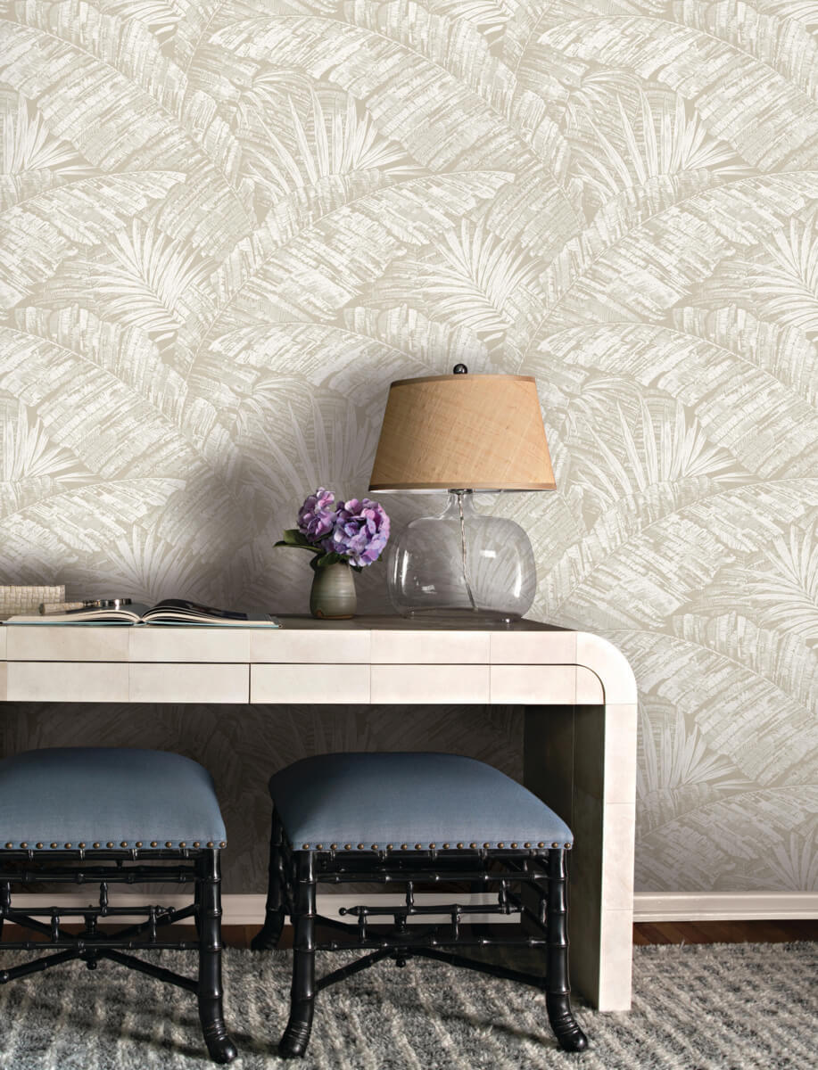 Palm Cove Toile Wallpaper
