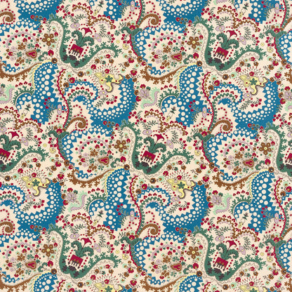 Rimski Fabric by Décors Barbares in Blue