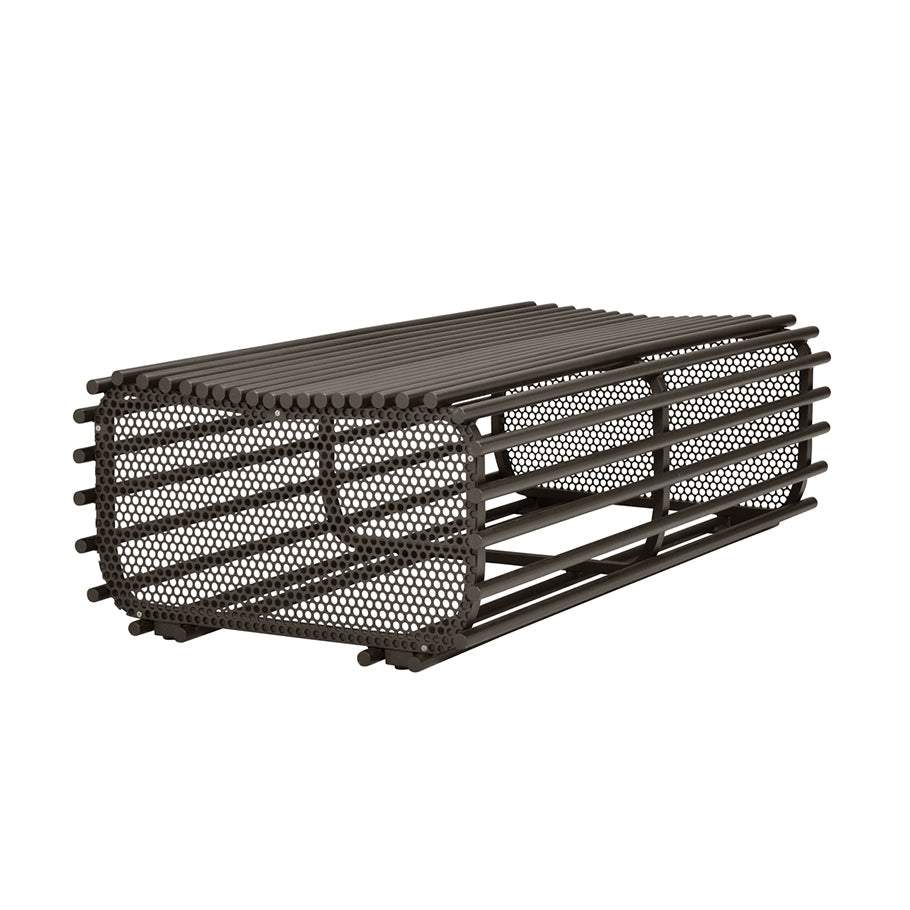 Rio Backless Bench 137 by JANUS et Cie in Bronze