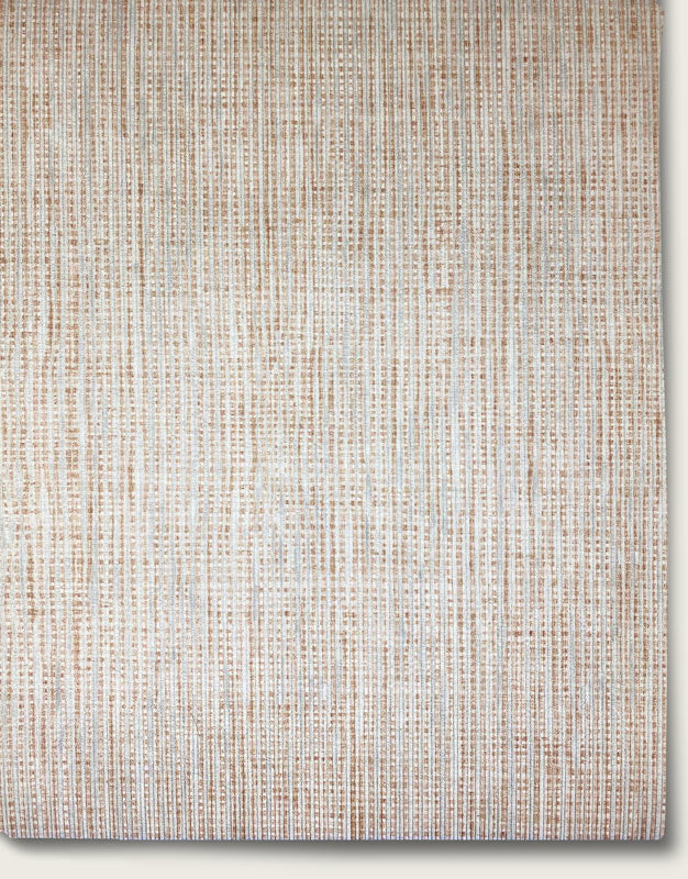 Rough Weave Wallpaper by Aux Abris in White Washed Burlap