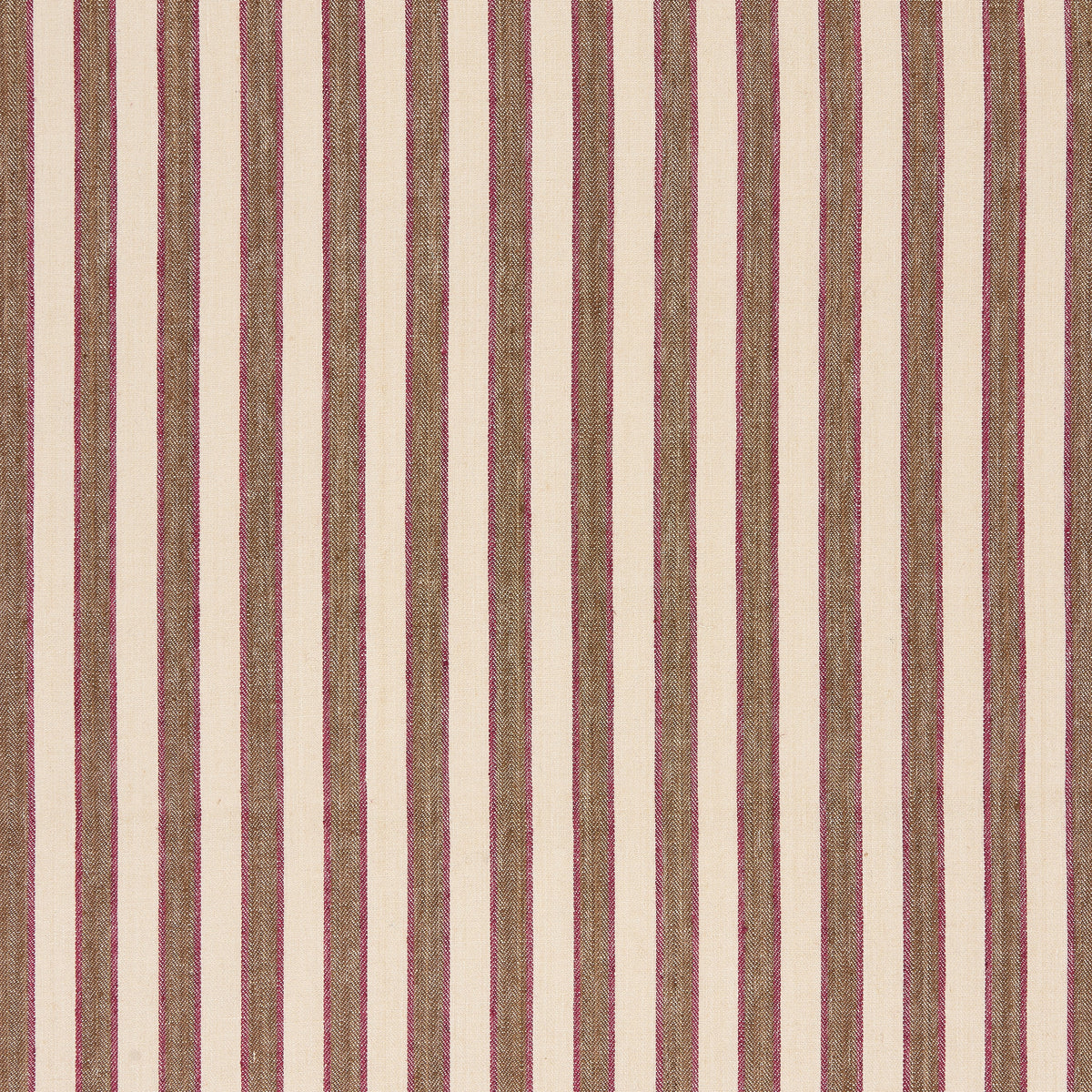 Standen Stripe Fabric by Vanrenen Hanbury in Mocha