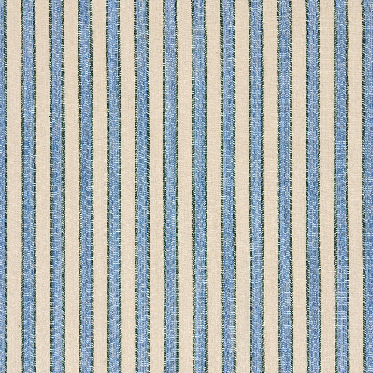 Standen Stripe Fabric by Vanrenen Hanbury in Aqua