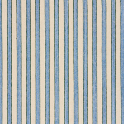 Standen Stripe Fabric by Vanrenen Hanbury in Aqua