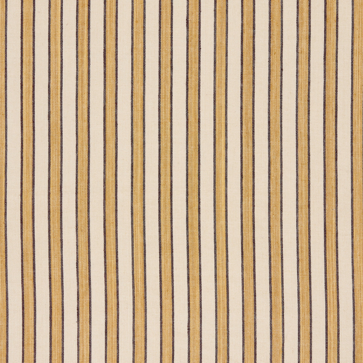 Standen Stripe Fabric by Vanrenen Hanbury in Saffron