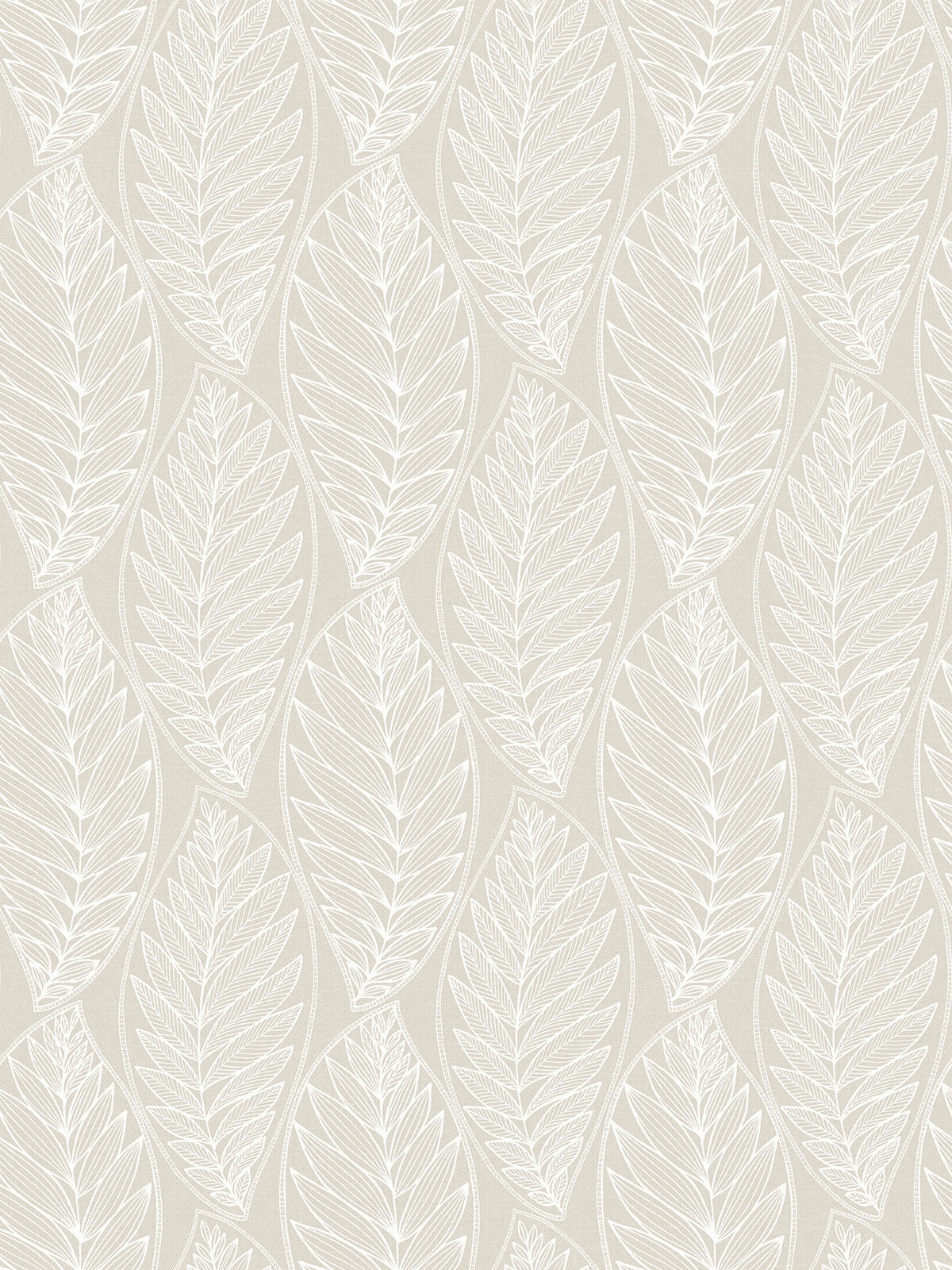 Seabrook Summer House Kira Leaf Husk Wallpaper - Pebble