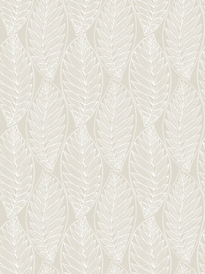 Seabrook Summer House Kira Leaf Husk Wallpaper - Pebble