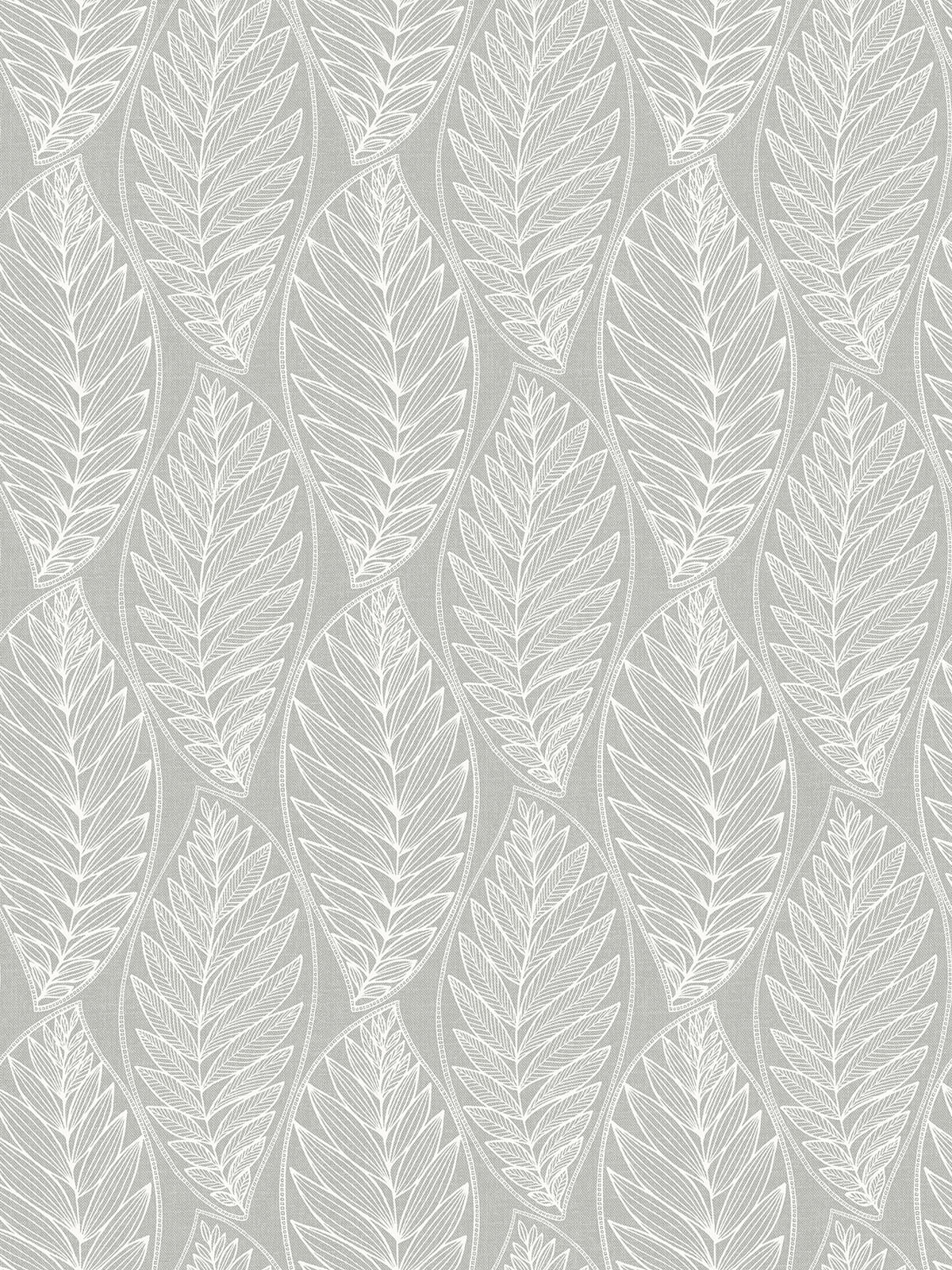 Seabrook Summer House Kira Leaf Husk Wallpaper - Harbor Grey