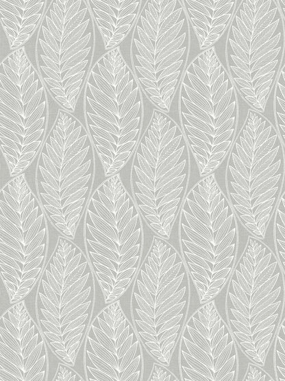 Seabrook Summer House Kira Leaf Husk Wallpaper - Harbor Grey