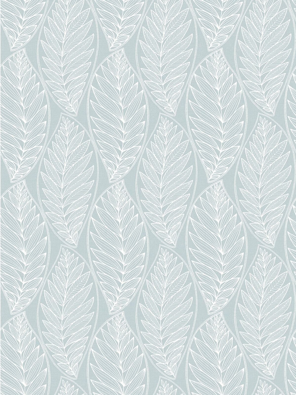 Seabrook Summer House Kira Leaf Husk Wallpaper - Cape Blue