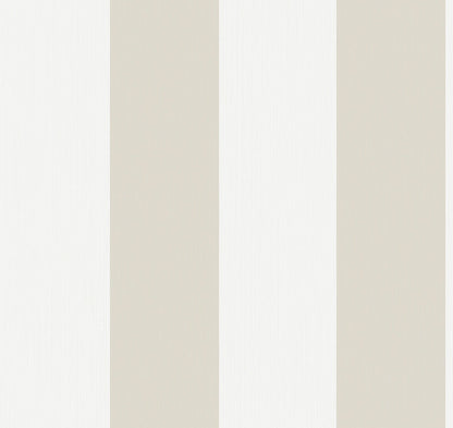 Seabrook Summer House Dylan Striped Stringcloth Wallpaper - Stone