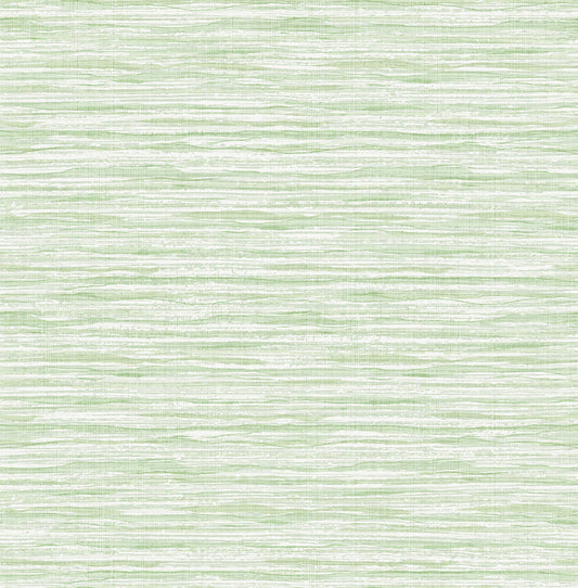 Seabrook Summer House Faux Stringcloth Wallpaper - Baby Lettuce