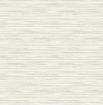 Seabrook Summer House Faux Stringcloth Wallpaper - Early Clouds