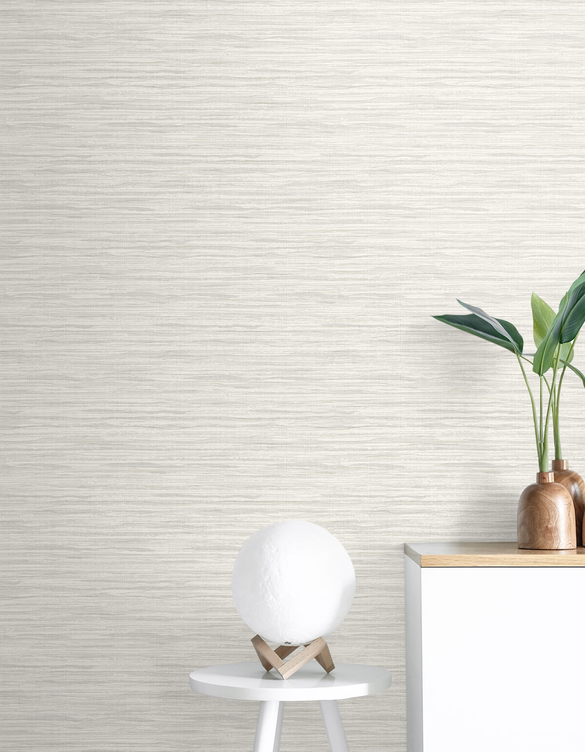 Seabrook Summer House Faux Stringcloth Wallpaper - Barley White