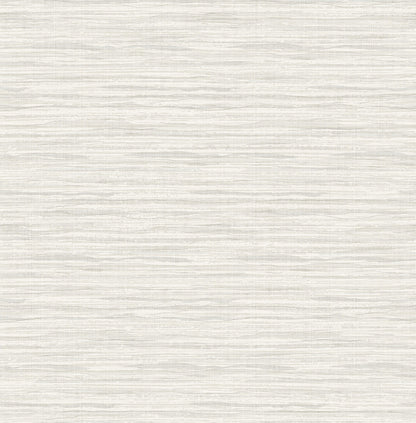 Seabrook Summer House Faux Stringcloth Wallpaper - Barley White