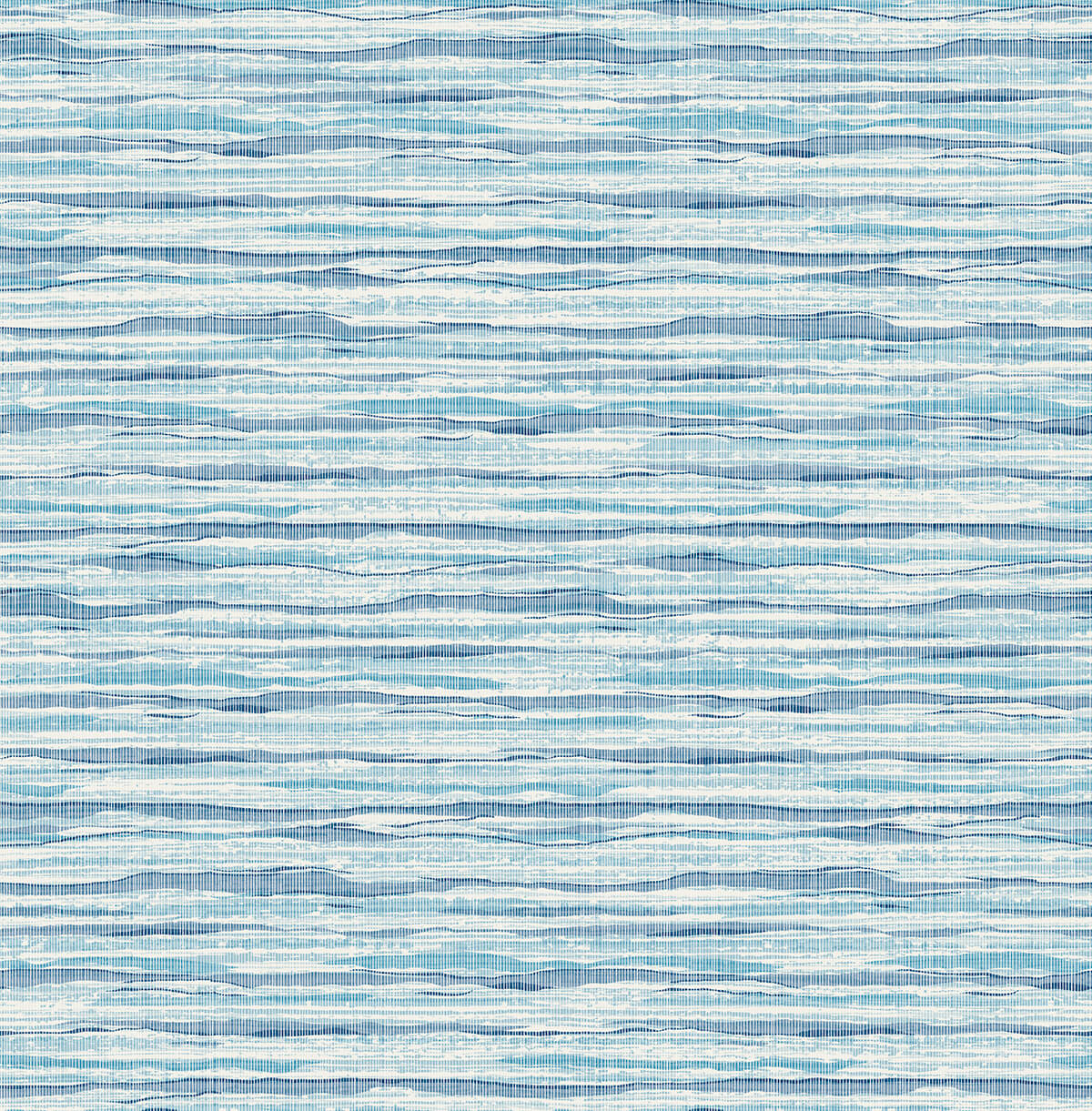 Seabrook Summer House Faux Stringcloth Wallpaper - Summer Surf
