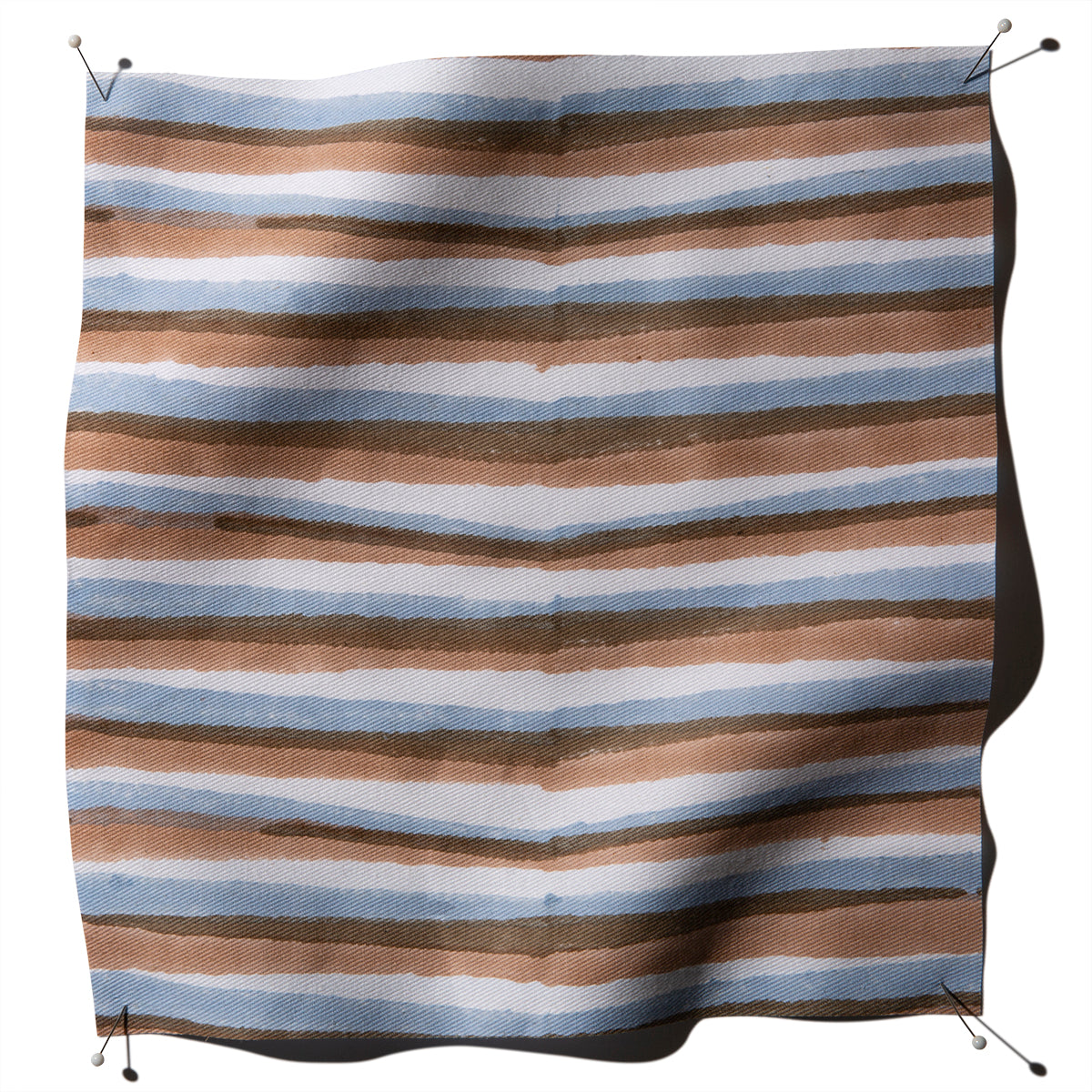 Tigre Fabric by Serena Dugan in Copper/Sky