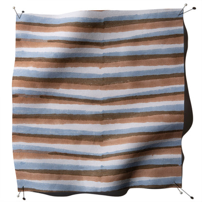 Tigre Fabric by Serena Dugan in Copper/Sky