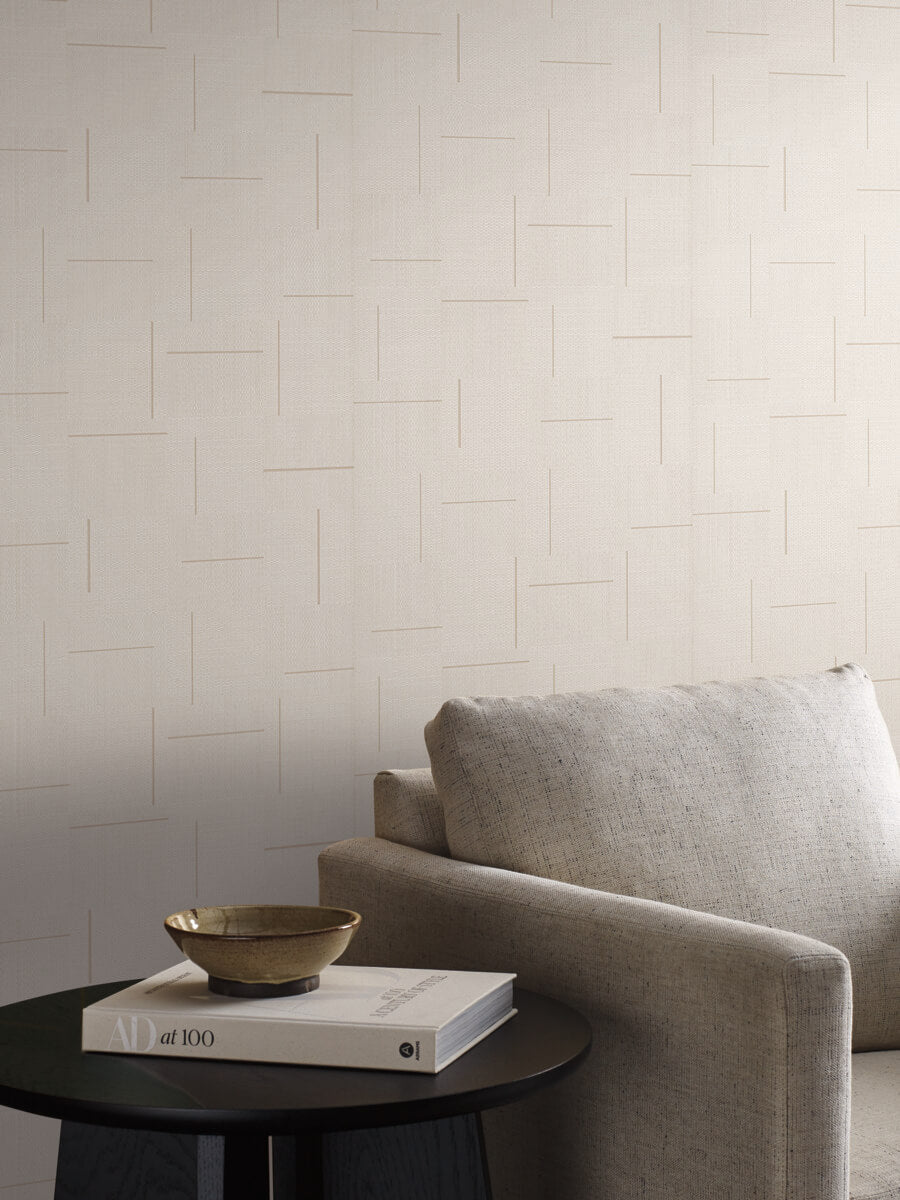 Geo Block Weave Wallpaper