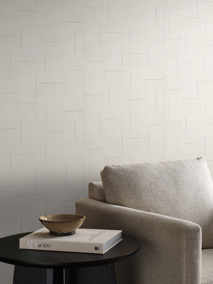 Geo Block Weave Wallpaper