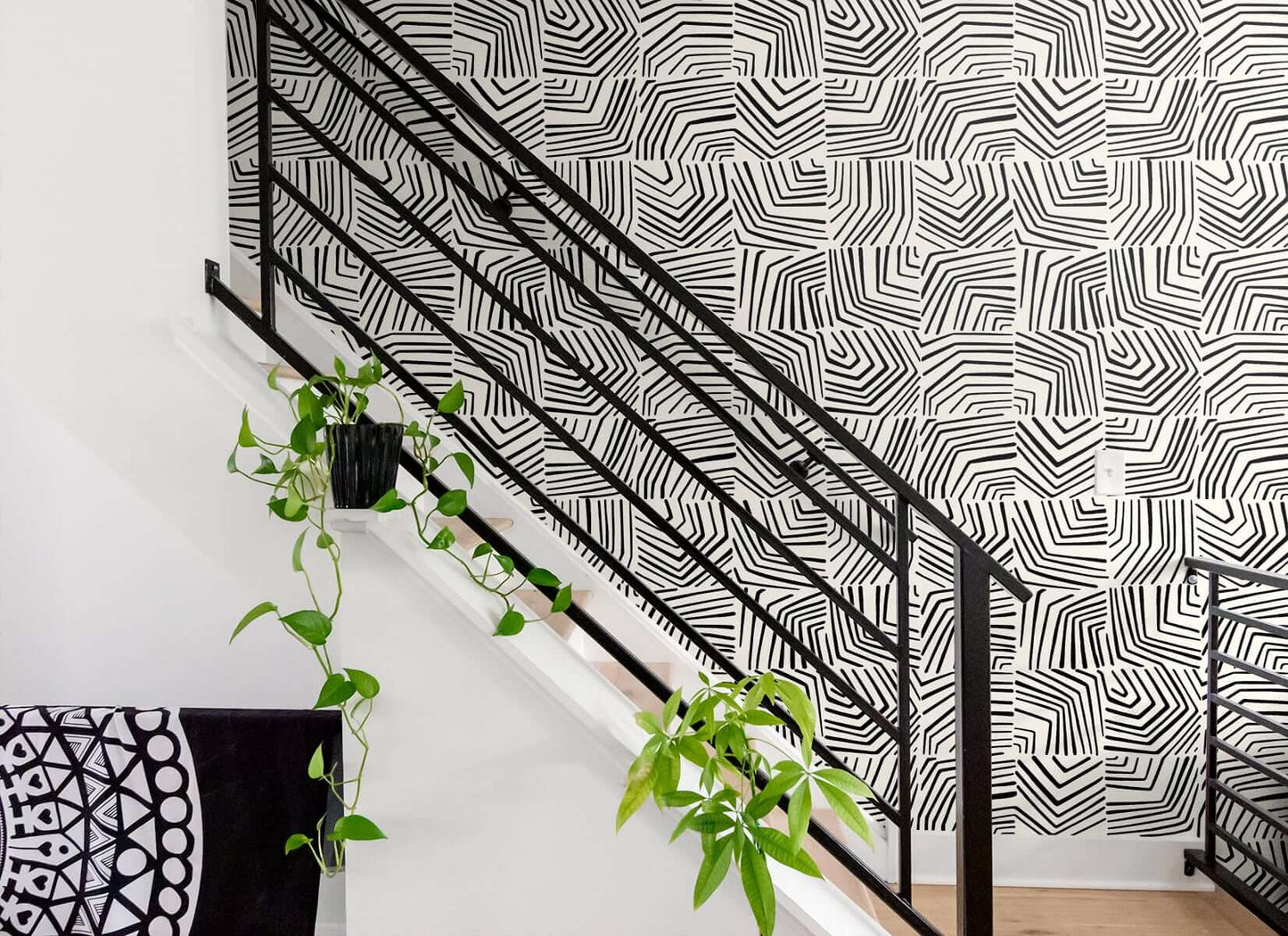 Seabrook The Simple Life Linework Maze Wallpaper - Inkwell