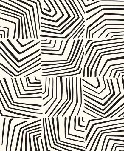Seabrook The Simple Life Linework Maze Wallpaper - Inkwell
