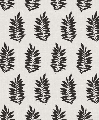 Seabrook The Simple Life Pinnate Silhouette Wallpaper - Onyx