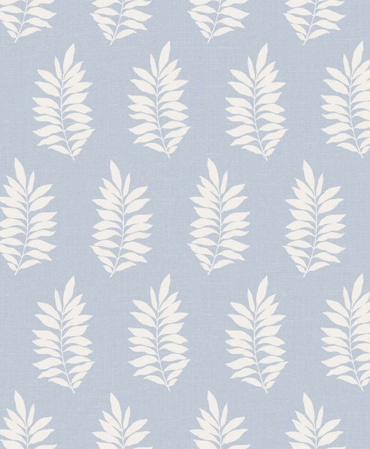 Seabrook The Simple Life Pinnate Silhouette Wallpaper - Iceberg