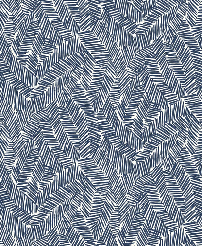 Seabrook The Simple Life Lush Wallpaper - Navy Blue