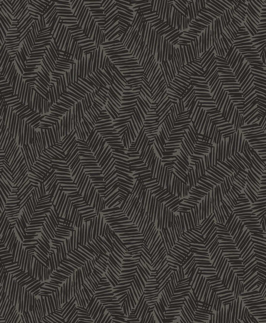 Seabrook The Simple Life Lush Wallpaper - Black Sapphire