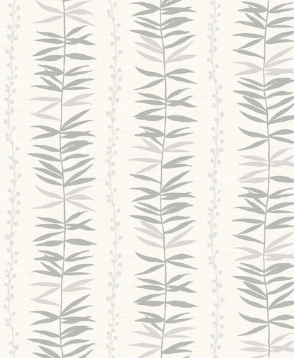Seabrook The Simple Life Summer Garland Wallpaper - Smoke