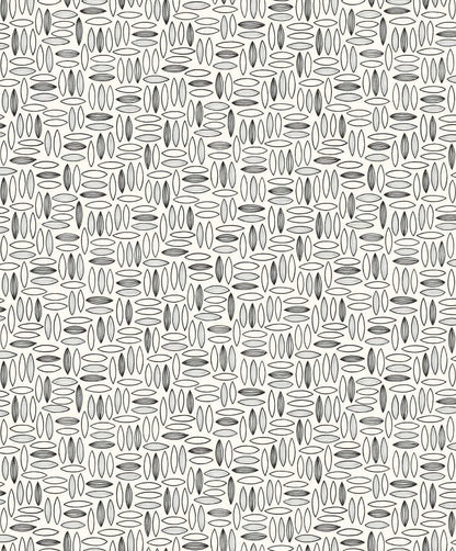 Seabrook The Simple Life Pip Geo Wallpaper - Salt & Pepper
