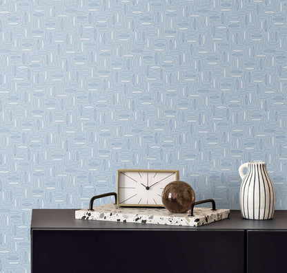 Seabrook The Simple Life Pip Geo Wallpaper - Crystal