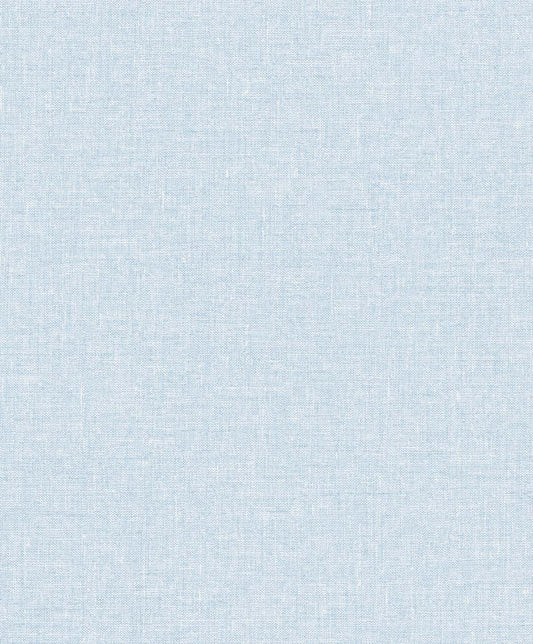 Seabrook The Simple Life Soft Linen Wallpaper - Blue Fog