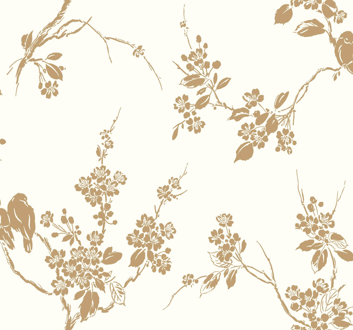 Imperial Blossoms Branch Wallpaper